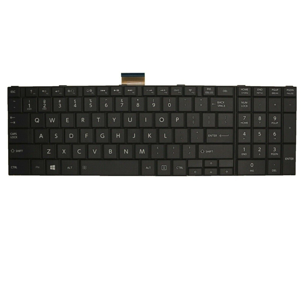 New Us Layout Laptop Keyboard Compatible Toshiba Satellite L70 L70d L70-A L70d-A L70-A-00H L70d-A-009 Black 9164030700185