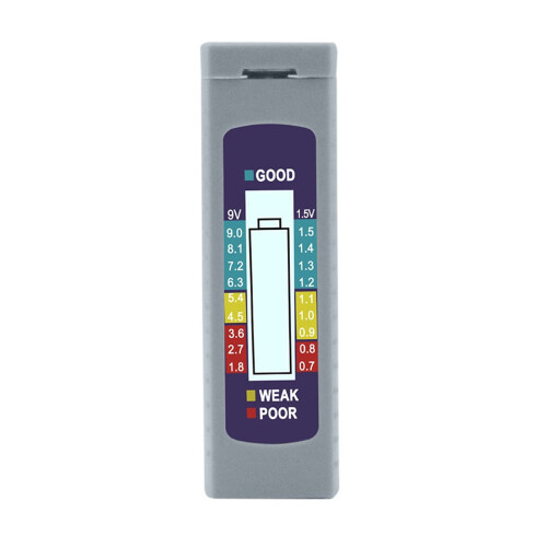 Digital Battery Tester Detector Capacity Diagnostic Tool Red/Yellow/Green Light Indicator for AAA AA Button Cell