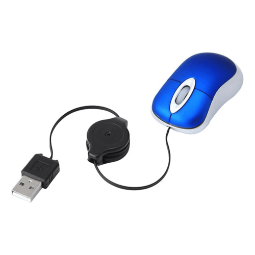 3PCS Wired Mouse Retractable Corded Mini USB Optical for Computer Laptop PC 1