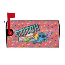 Stitch Magnetic Mailbox Cover Standard Size Waterproof Mailbox Wraps Post Letter Box for Garden Yard Decor 21x18 in Style-3