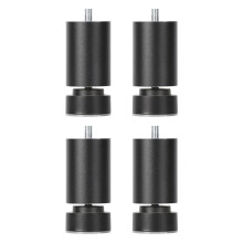 4x M10 menetes ágykeret lábak bútor támasztólábok kanapékhoz kávézó fürdőszoba fekete 18cm