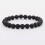 RSAMD4/6/8MM μαύρη πέτρα λάβας με χάντρες γιόγκα mala, γυναικεία βραχιόλια καρπού για 7