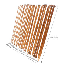 Carbonized Bamboo Knitting Needles Knitting Needles for Yarn Single Pointed Knitting Needles