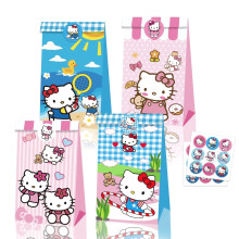 24 st Hello Kitty presentpåsar Kitty goodiebags Kitty Cat partysmak godispåsar för barn födelsedagar