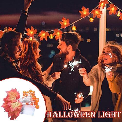 ZOELNIC Κρεμαστό Στολίδι για το Halloween, Διακόσμηση LED με Ζεστό Χρώμα, Φαναράκι σε Φέτες 2