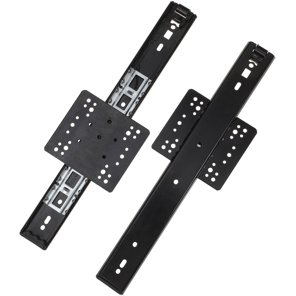 Furniture Slides Drawer Ball Bearing Track Guides Tv Cabinet Rail Abs Steel Plastic 2 Pcs 9164030148208