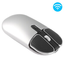 Ratón inalámbrico 2.4G M203USB silencioso, ratón de rodillos metálicos de 500 miliamperios, ratón con carga inalámbrica.