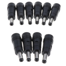 1 jeu (10 unités) d'adaptateurs femelles DC4,0*1,7 mm vers mâles DC5,5*2,1 mm pour une connexion électrique stable et fiable