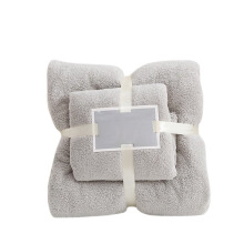 naioewe badehåndklær mikrofiber dusjhåndkle mykt absorberende og hjemmetekstiler håndklær til badet korall badehåndklær (grå)