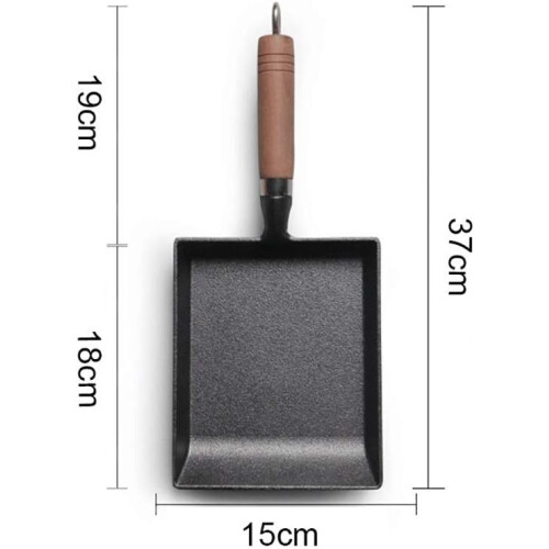 Tamagoyaki Pan Cast Iron Nonstick Rectangular Japanese Omelette Pan with Fast Even Heating 1