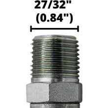 | 1/2" slang x 1/2" NPTF mannelijke pijpschroefdraad hydraulische slangkoppeling