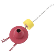 Robinet d'arrêt de réservoir d'eau, accessoires de toilette, clapet en caoutchouc, chaînette et lavabo, rouge ménager