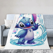 Leuke cartoon Stitch deken, een superzachte plaid voor meisjes, perfect als kerst- of verjaardagscadeau - 80 x 60 inch - Stijl 1