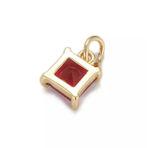 RSAMD Χαριτωμένο τετράγωνο μενταγιόν Rhinestone Boho Charm για κοσμήματα κολιέ-βραχιόλι-2 2