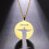 RSAMD Κολιέ μενταγιόν Jesus Silhouette, στρογγυλό, μενταγιόν, από ανοξείδωτο ατσάλι - 45+5cm - 6