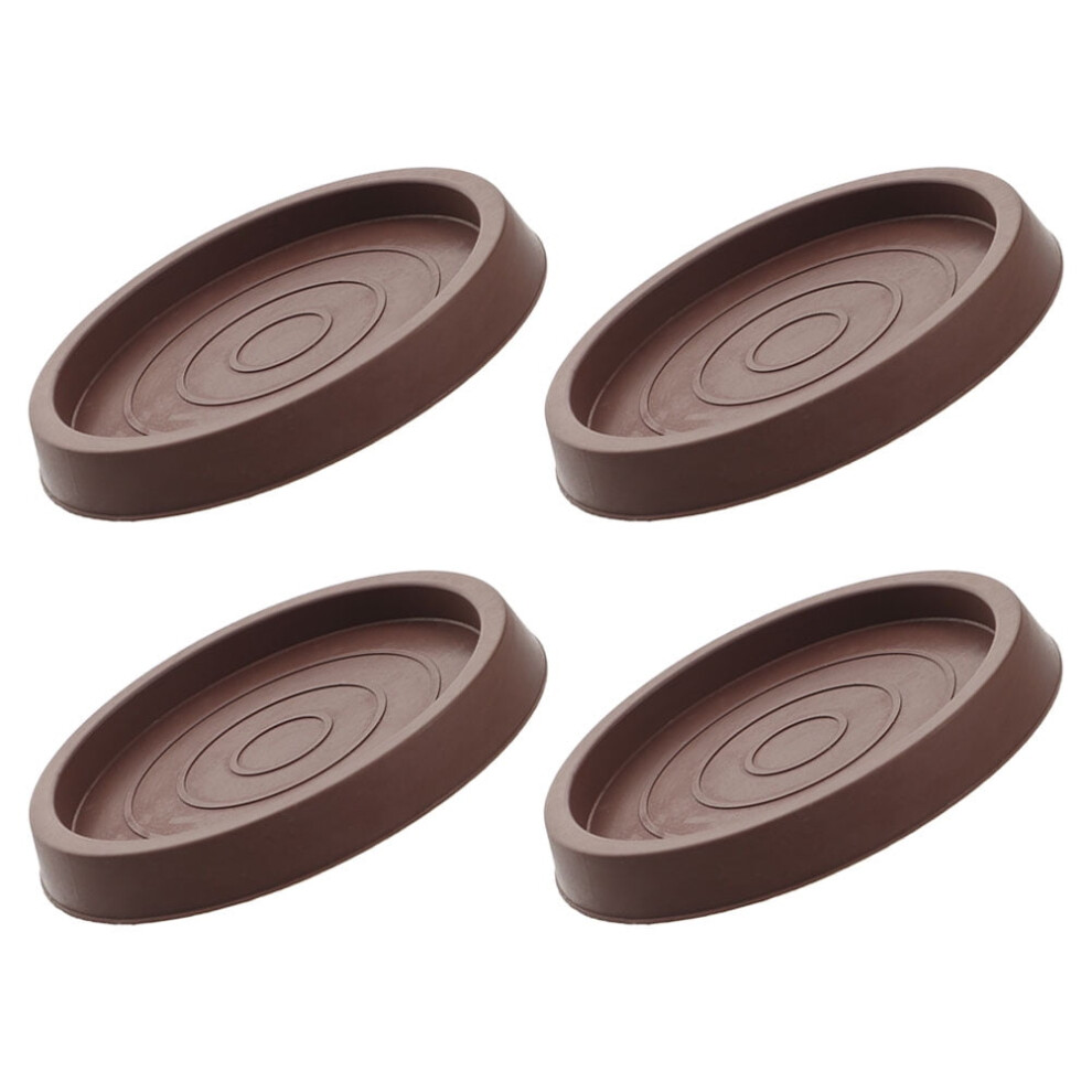 4Pcs Rubber Furniture Cups Reusable Couch Stoppers Table Leg Coaster Pad Chair Wheel Stoppers 9164030288928