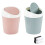 2small wastebaskets Mini desktop wastebasket (blue, pink) 1