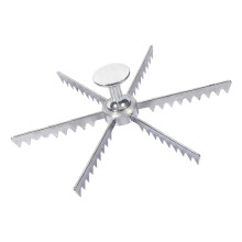 Professional Aluminum Alloy Pizza Cutter Wheel with Ergonomic Grip and Gear Blade for Kitchen 6 Teeth