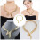 Collana a serpente dorata regolabile Eease per Halloween e feste 2