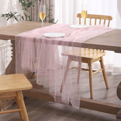Τραπεζομάντιλο Kafsov Pearl Gauze 40" x 62", Μαλακό διαφανές ύφασμα με ανθεκτικά 1