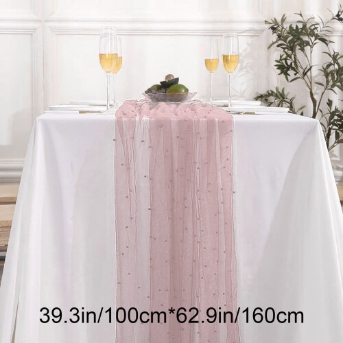 Τραπεζομάντιλο Kafsov Pearl Gauze 40" x 62", Μαλακό διαφανές ύφασμα με ανθεκτικά 2
