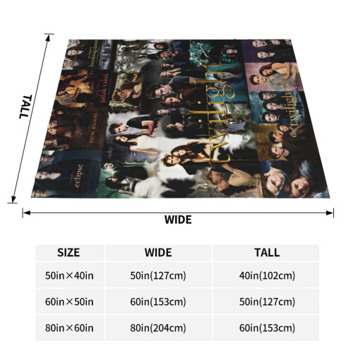 Κουβέρτα Fleece Κλιματισμού The Twilight Saga Πολύ μαλακή, ζεστή και βελούδινη κουβέρτα 1