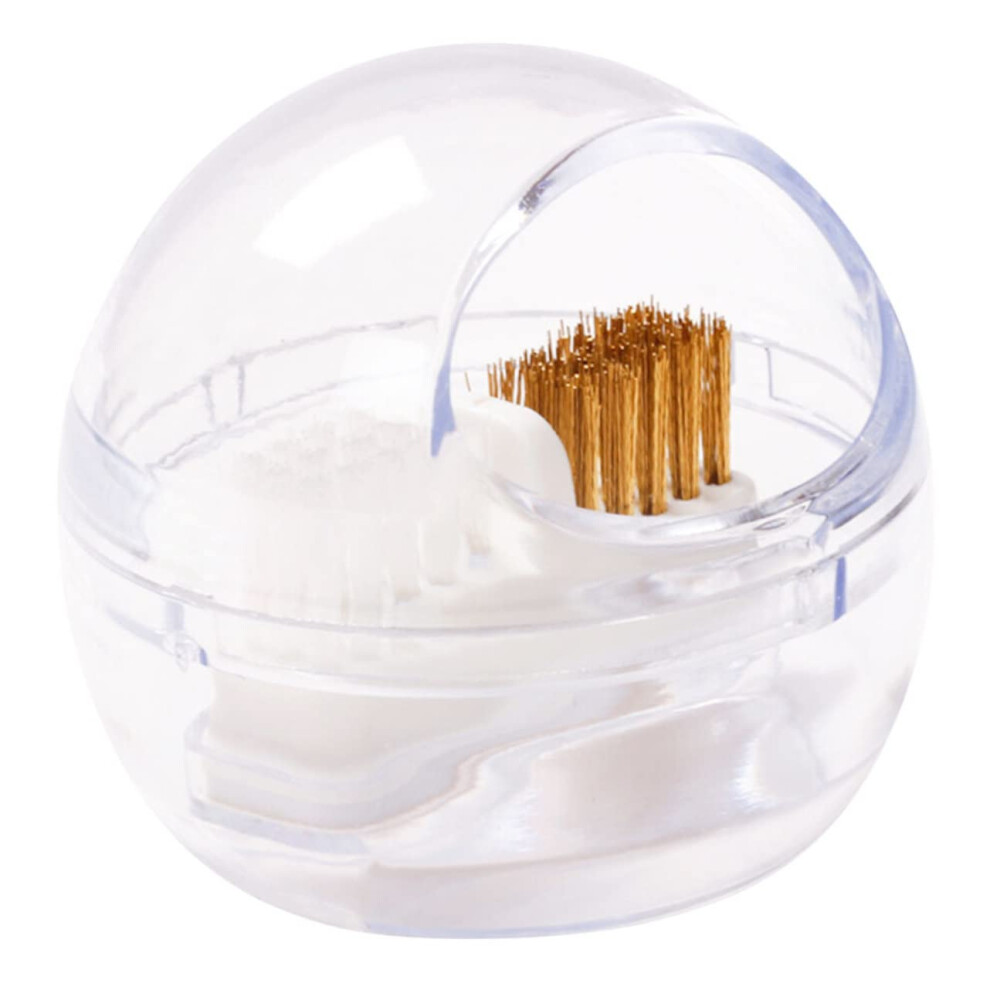 Nail Drill Bit Cleaner With Detachable Manicure Tool Brush, Transparent Dust View, Durable Bristles 9099447499400