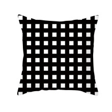 Taies d'oreiller en coton et lin, housses de coussin, décoration de chambre à coucher, style nordique créatif, rayures noires et blanches,