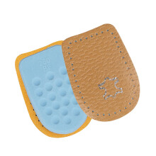 Heel Pads for Shoes with Latex and Microfiber Leather Cushion Support for Men Women Heels Brown