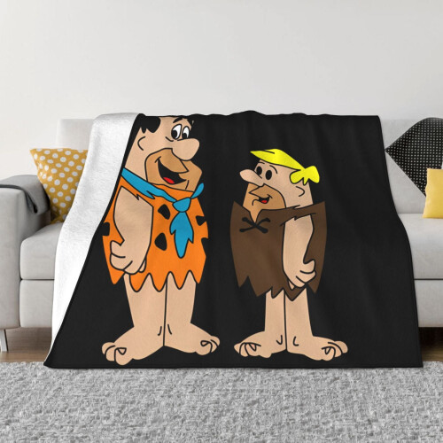 Μαλακή ζεστή κουβέρτα Flintstones Flannel για καναπέ, κρεβάτι, γραφείο - Εξαιρετικά απαλή