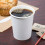 VeZee8oz Λευκά χάρτινα ζεστά ποτήρια μιας χρήσης από πολυαιθυλένιο με επίπεδα 1