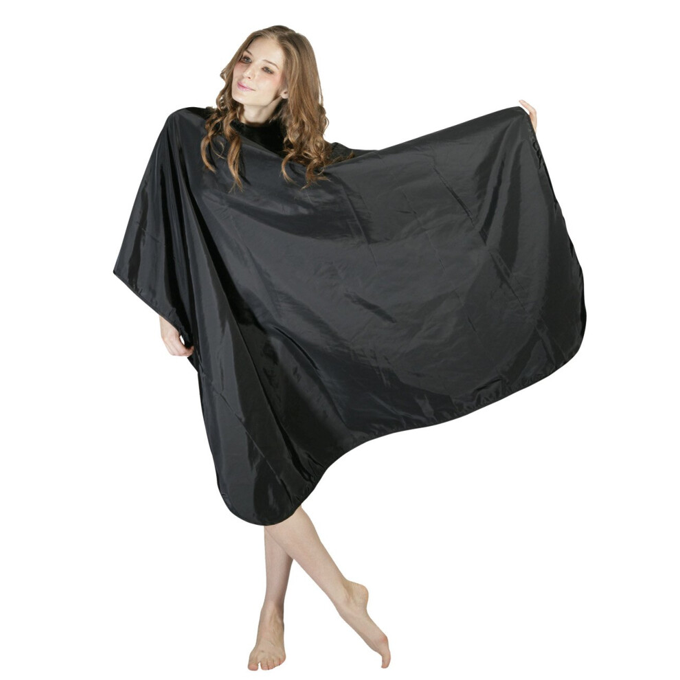 Hair Cutting Cape with Adjustable Snap Closure, Waterproof Salon Cape for Home or Professional Use