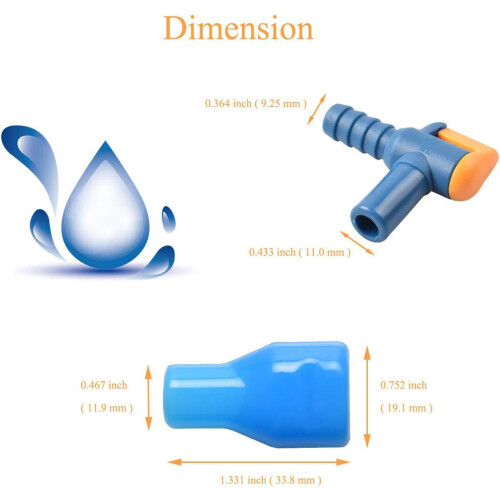 Leakproof Hydration Bladder Bite Valve Replacement for Backpack Water Reservoir, Durable Silicone 2