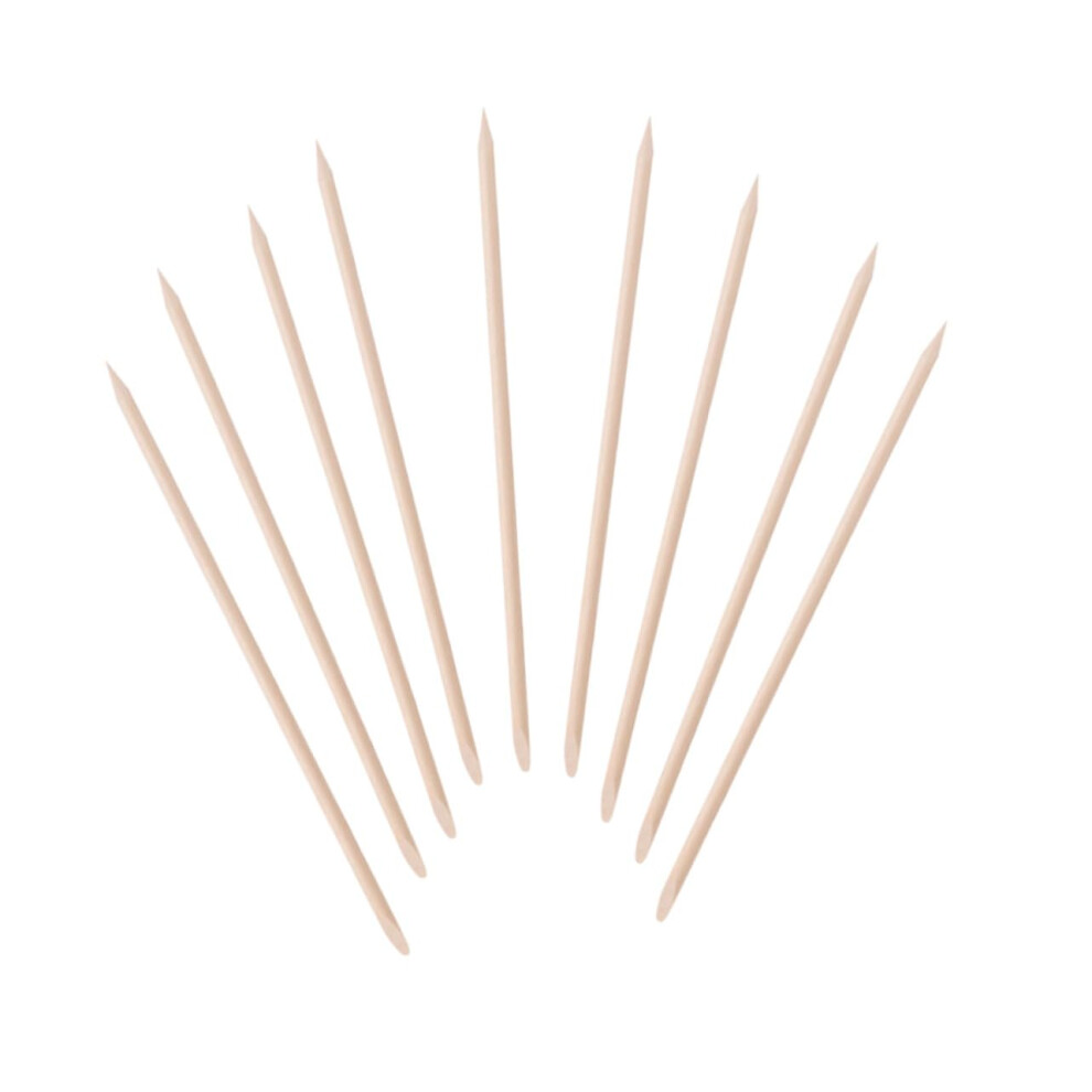 200pcs Wooden Cuticle Pusher Sticks for Precise Nail Cleaning and Smooth Manicure