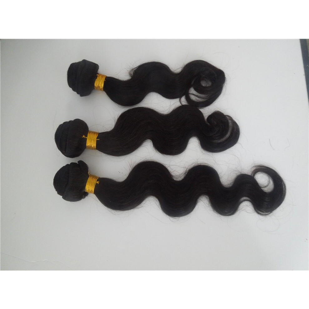 Unisex 100% Virgin Human Hair Body Wave Bundles 3Pcs Philippines Weft 300G Heat And Dye Ready
