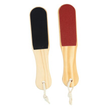 DoubleSided Foot File and Wooden Pedicure Rasp for Dead Skin Removal with Ergonomic Handle