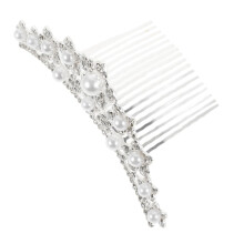 Bridal Hair Accessories with Elegant Rhinestone Pearl Design for Weddings, Proms, and Formal Events