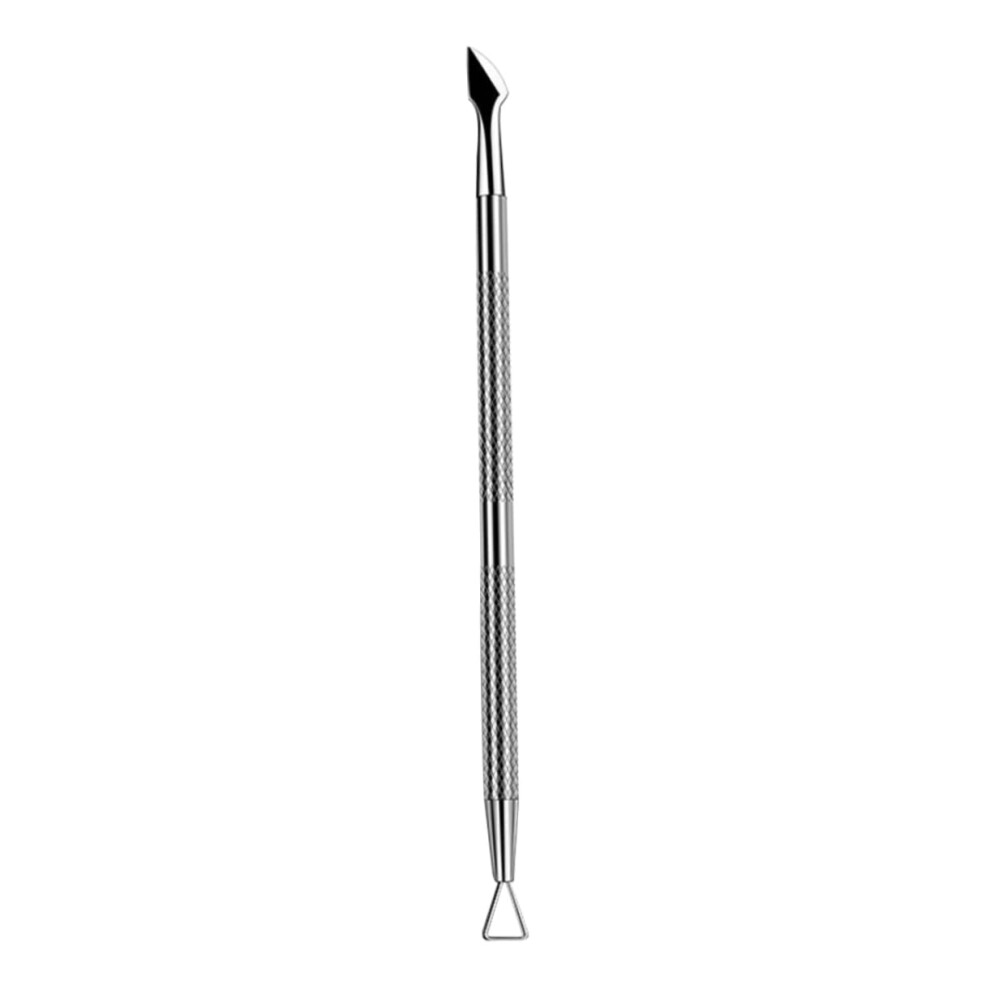 Professional Stainless Steel Double Ended Cuticle Pusher and Nail Cleaner for Manicure
