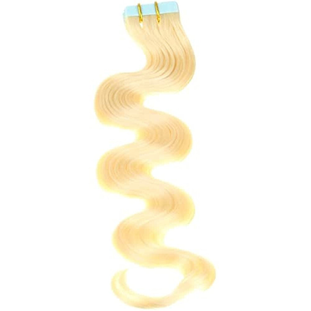 Unisex Silver Platinum Blonde Human Hair Extensions 60Cm Natural Real Hair Weft For Instant Volume Boost