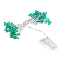 Battery Operated Festival Lights, 30 LED St. Patrick's Day String Lights, Waterproof Outdoor Decorative Lights with Butterfly Motif for