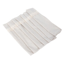 Elegant Table Decor Napkins, Machine Washable Premium Napkins For Multi-Pack Durable Dinner Napkins, Lace Trimmed Dinner Napkins, Cotton Blend Cloth