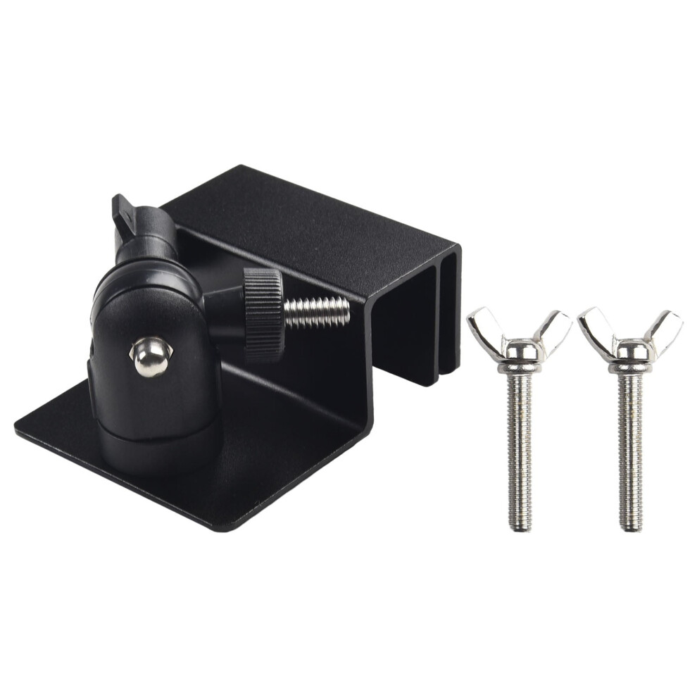 Weatherproof Gutter Mount Bracket With Universal Screw Adapter For Security Cameras Black 9048212789840