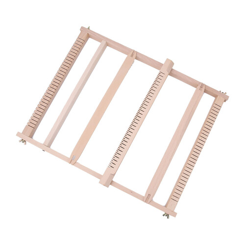 Αργαλειός ύφανσης DIY για αρχάριους, ξύλινο πλαίσιο ύφανσης με μεταλλικούς 1