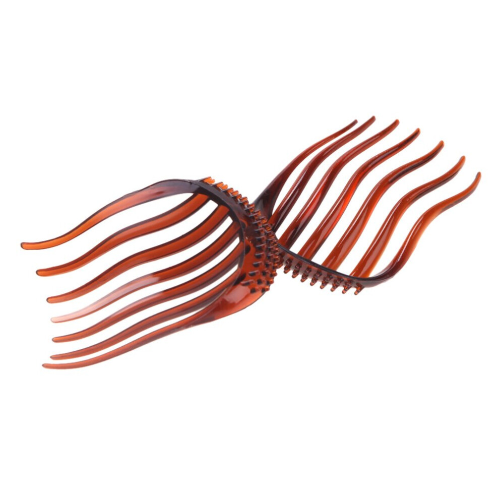 2pcs Hair Volume Inserts for Instant Root Lift and Hidden Ponytail Bump, Brown SelfGrip Tool