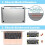 Capa compatível com MacBook Air de 13 polegadas com Touch ID (2021, 2020, 2019, 2018), modelo A2337M1A2179A1932, Clic 2