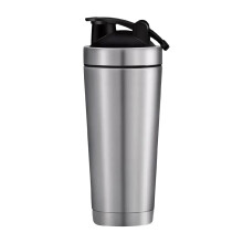 Extra grote shakerbeker van 764 ml (26 oz), geïsoleerde roestvrijstalen waterfles met garde.