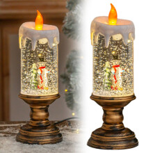 Giyblacko Flammenlose Kerzen für Weihnachten, batteriebetriebene Stumpenkerzen, Weihnachtsdekoration für den Innenbereich, 10 ml