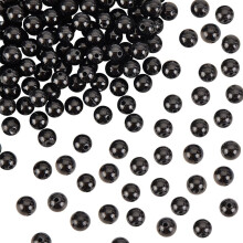168–170 Stück 4 mm große, runde, natürliche schwarze Turmalinperlen, 0,6 mm Loch, ungefärbte, echte Edelsteinperlen für die Schmuckherstellung