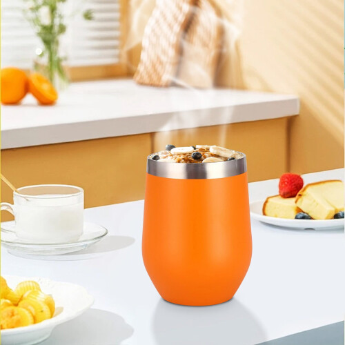 Breakfast Mug Eggs Cup Eggshells Cup 304 Stainless SteelThermos Cup 2