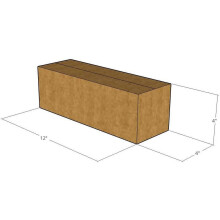 x 4" x 4" Corrugated Boxes 32 ECT (Pack of 25-12x4x4) | Quality moving boxes. Great for shipping boxes for Business, office or home.